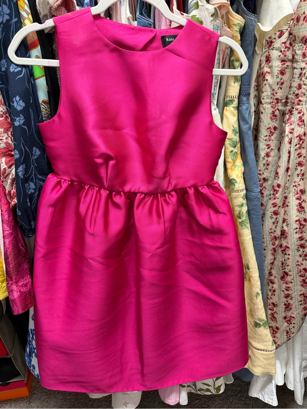 Kate Spade Hot Pink mini Sleeveless Party Dress size 00 NWT